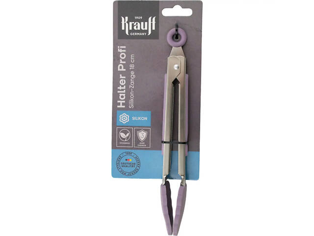 Щипцы кухонные Krauff 29-305-118 18 см лавандовые - Фото 1