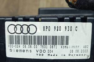 Щиток панель приборів Audi A3 8P 2.0 tdi 8p0920930c