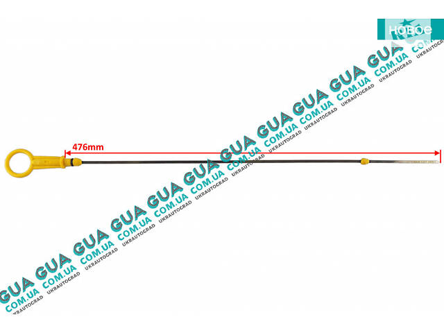 Щуп уровня масла ( рабочая длина 476мм. ) 30660 Nissan / НИССАН KUBISTAR 1997-2008 / КУБИСТАР 97-08, Renault / РЕНО KANG