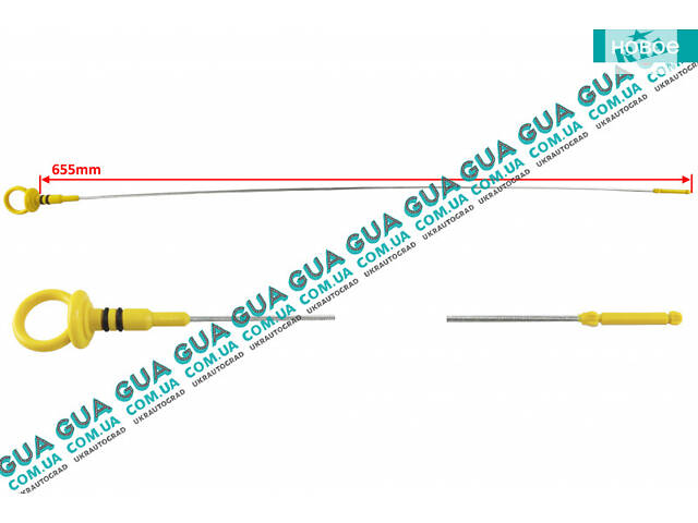 Щуп уровня масла ( рабочая длина 655 мм. ) 05504 Citroen / СИТРОЭН NEMO 2008- / НЕМО, Peugeot / ПЕЖО BIPPER 2008- / БИП