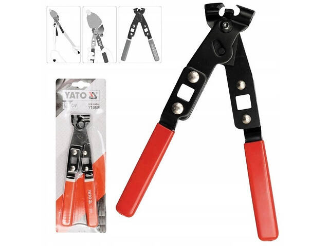 Щипці для кріплення шлангових хомутів на кожухи шарніра YATO YT-0606 - Фото 2