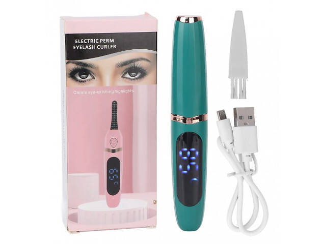 Щипці для завивки вій з підігрівом, зарядка через USB - Фото 2