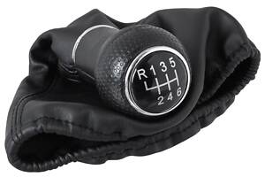 Seat Ibiza II 93-02 ручка перемикання передач чорний + чохол 6 передач Код-21057
