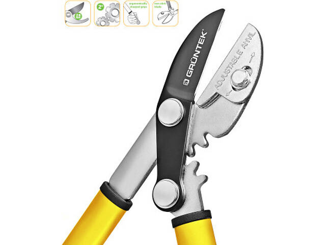 Секатор Gruntek Grizzly із зубчатою передачею 470 мм (295203470) - Фото 5