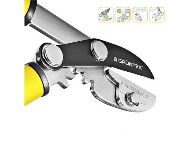 Секатор Gruntek Grizzly із зубчатою передачею 470 мм (295203470) - Фото 6