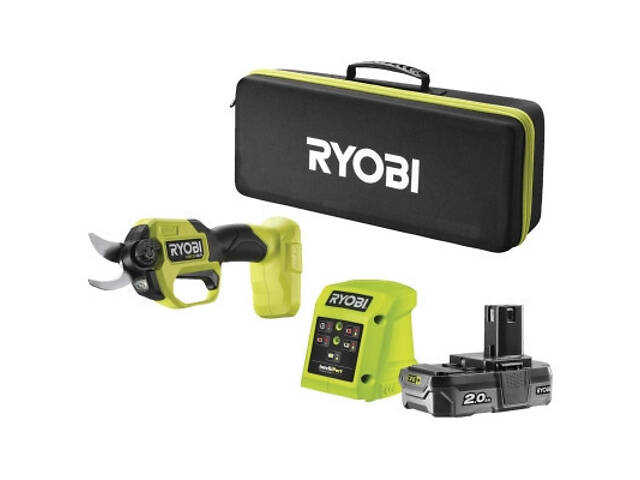 Секатор Ryobi ONE+ HP RY18SCXA-120T, 18V, 2Ah, до 28мм, кейс (5133005788) - Фото 1
