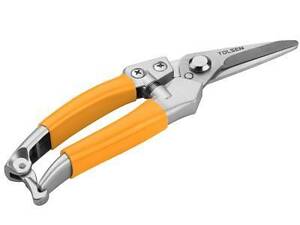 Секатор Tolsen 200 мм, нержавіючі прямі леза (31031)