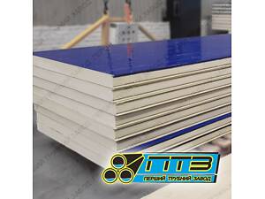 Сендвіч-панелі стінові з утеплювачем PIR (ПІР) та PUR (ПУР)