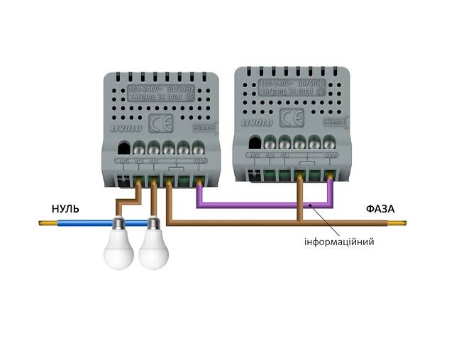 Сенсорний прохідний/перехресний вуличний вимикач Вологозахищений 2 сенсори Livolo чорний скло (VL-C702S-IP-12) - Фото 2