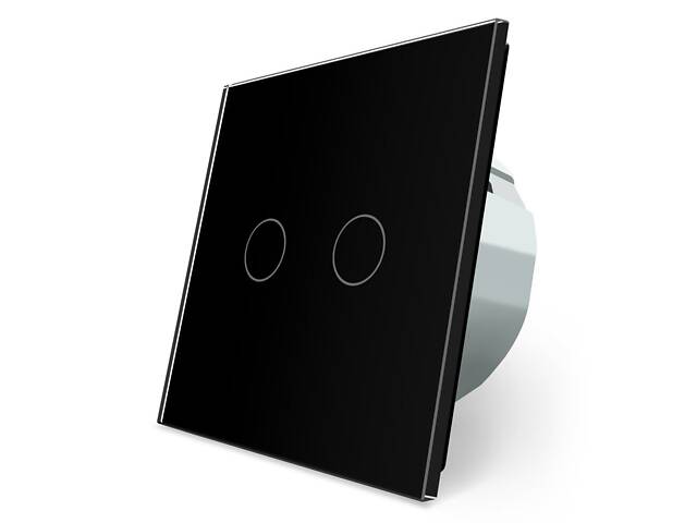 Сенсорний прохідний/перехресний вуличний вимикач Вологозахищений 2 сенсори Livolo чорний скло (VL-C702S-IP-12) - Фото 5