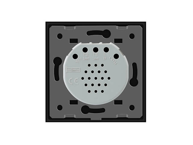 Сенсорний прохідний/перехресний вуличний вимикач Вологозахищений 2 сенсори Livolo чорний скло (VL-C702S-IP-12) - Фото 4