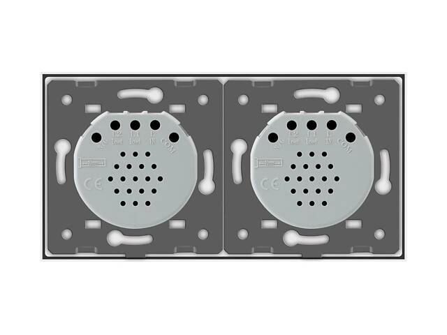 Сенсорний вимикач 4 сенсора (2-2) Livolo білий скло (VL-C702/C702-11) - Фото 5