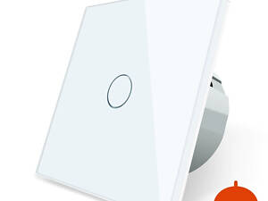 Сенсорний вуличний димер Вологозахищений 1 сенсор Livolo білий скло (VL-C701D-IP-11)