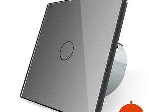 Сенсорный уличный диммер Влагозащищенный 1 сенсор Livolo серый стекло (VL-C701D-IP-15)