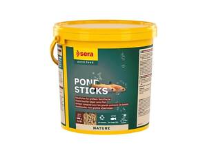 Sera Корм Sera Pond Sticks 21 литр 3,5 кг со спирулиной для крупных прудовых рыб, палочки