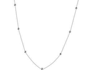 Серебряное колье с шариками