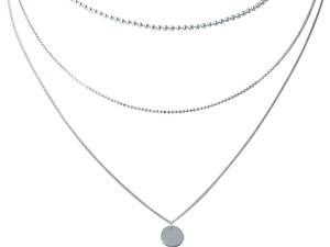 Серебряное колье SilverBreeze без камней (2022121) 400-450 мм