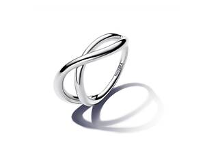 Серебряное кольцо No Brand Бесконечность 193318C00 54