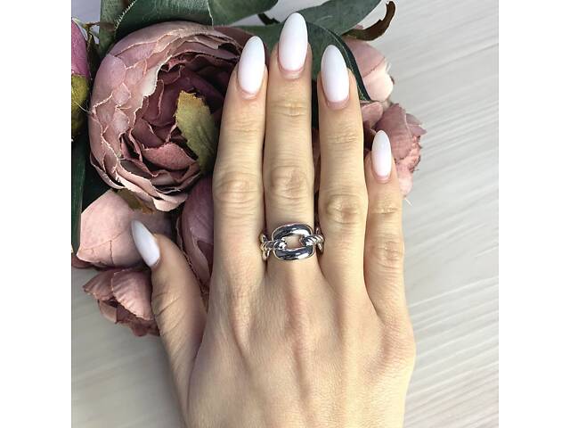 Серебряное кольцо SilverBreeze без камней (2067849) 18 размер - Фото 3