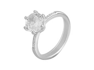 Серебряное кольцо SilverBreeze с фианитами (2138068) 16.5