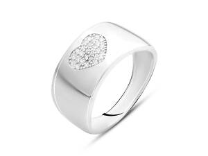 Серебряное кольцо SilverBreeze с фианитами (2142560) 18