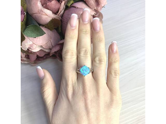 Серебряное кольцо SilverBreeze с опалом 1.812ct (2073161) 18 размер - Фото 2