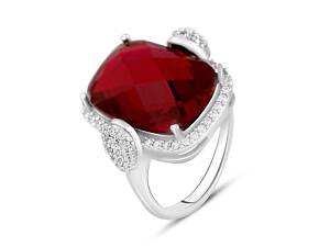 Серебряное кольцо SilverBreeze с рубином nano 4.22ct (2114925) 19