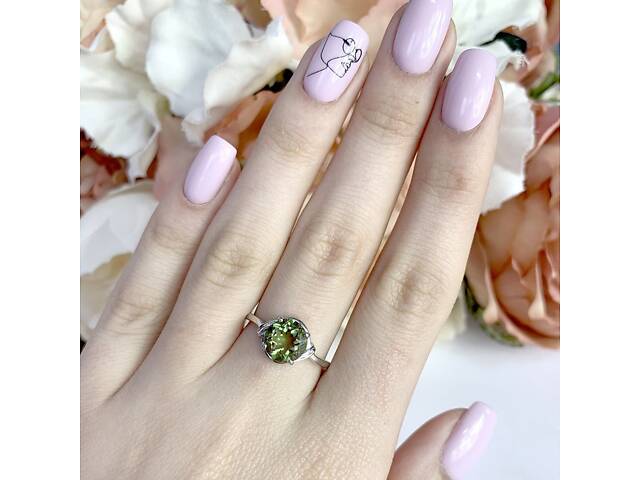 Серебряное кольцо SilverBreeze с Султанит султанитом 1.637ct (1983492) 18 размер - Фото 5