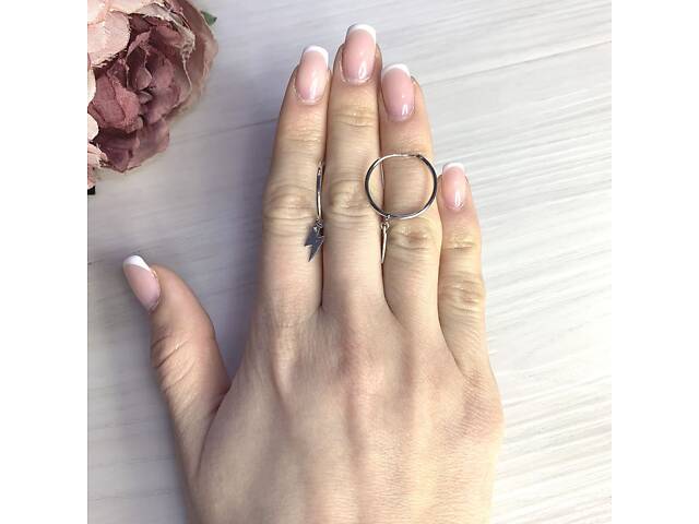 Серебряные серьги SilverBreeze без камней (2073796) - Фото 2