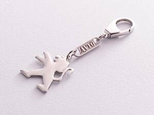 Серебряный брелок для машины Peugeot 9011.1 Оникс 6.17 г