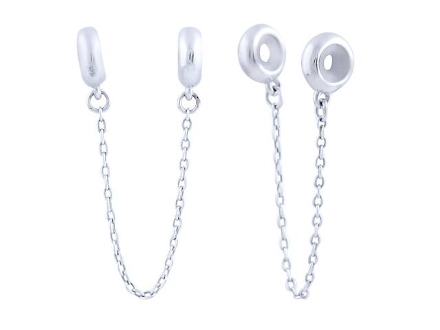 Серебряный шарм SilverBreeze без камней (1740347) - Фото 2