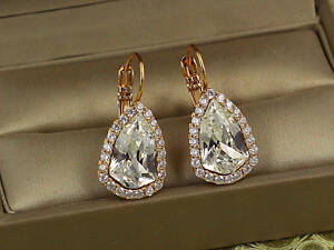 Сережки Xuping Jewelry монархиня 2,6 см золотисті love-shopping