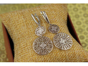 Сережки Xuping Jewelry підвіски містерія 4.7 см сріблясті love-shopping