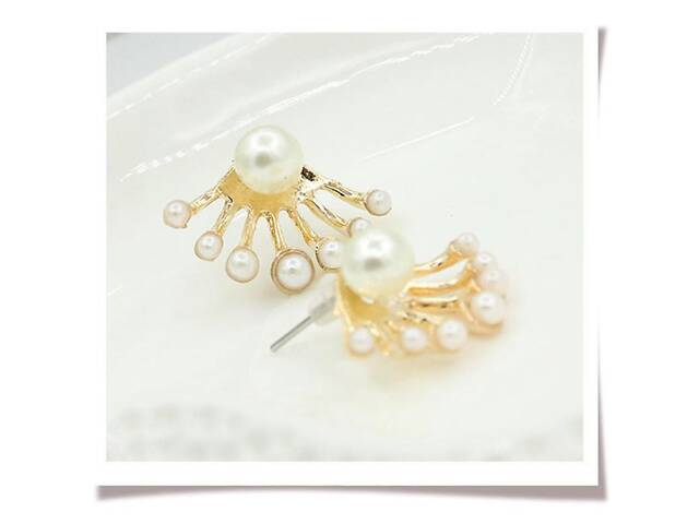 Серьги позолоченный с (Пусетты) 1 - Фото 6