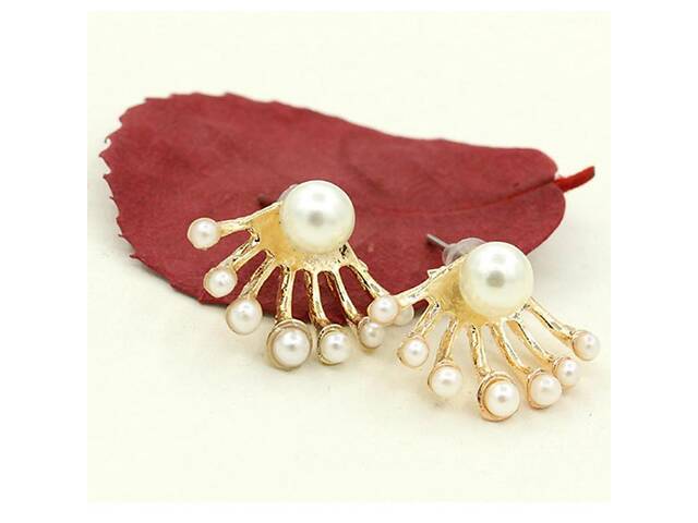 Серьги позолоченный с (Пусетты) 1 - Фото 1