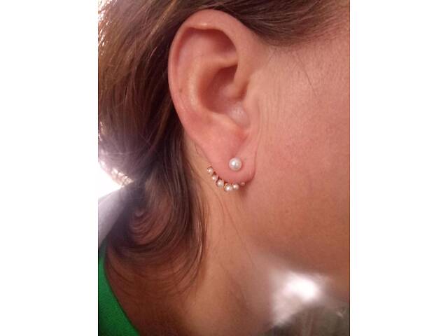 Серьги позолоченный с (Пусетты) 1 - Фото 8