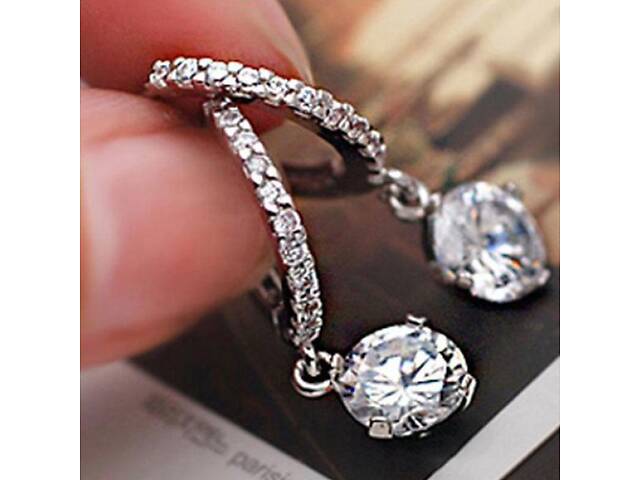 Серьги с кристаллами 2 - Фото 2