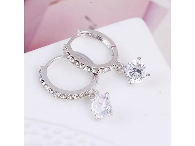 Серьги с кристаллами 2 - Фото 1