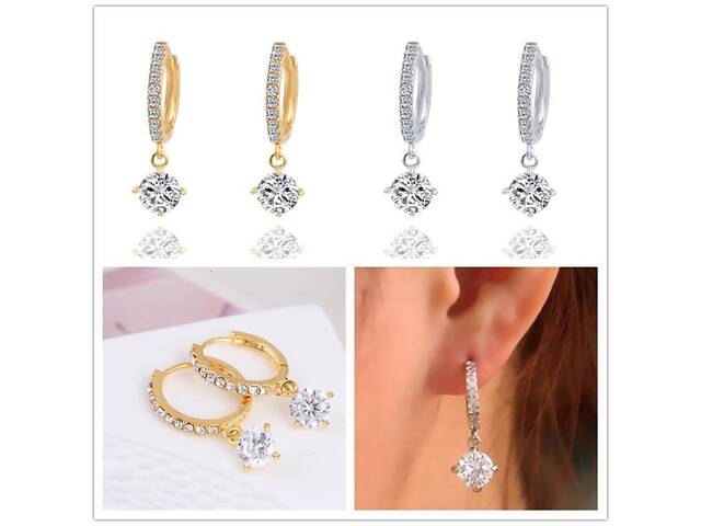 Серьги с кристаллами 2 - Фото 4