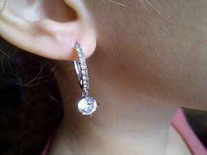 Серьги с кристаллами 5