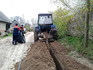 Строительство сетей водоснабжения.