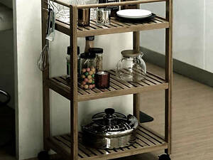 Сервировочный столик 'Роскилле' сепия