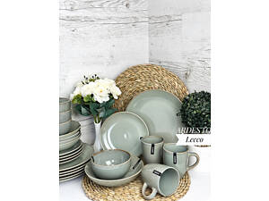 Сервіз столовий Ardesto Lecco AR0024LRG 24 предмети зелений