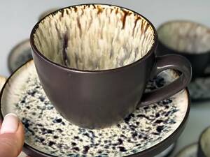 Сервіз чайний OLens Паноптикон 101-0483 220 мл 12 предметів чорний