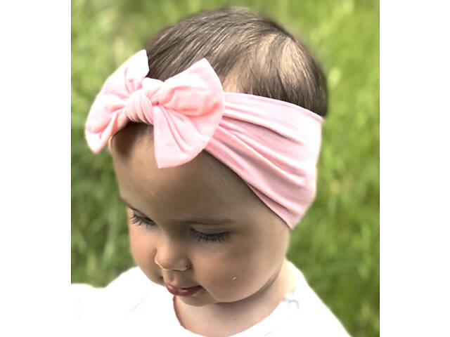 Сет дитячих пов'язок рожева,світло жовта,сонячно-жовта - Фото 2