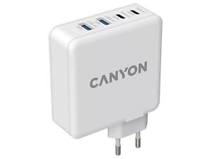 Сетевое зарядное устройство Canyon H-65 white (GAN 100W)