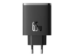 Мережевий зарядний пристрій Baseus Cube Pro Fast Charger 2C+U 65W EU Cluster Black yL.