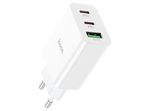 Сетевое зарядное устройство Hoco C99A PD 20W Type-C / USB QC3.0 3A - White
