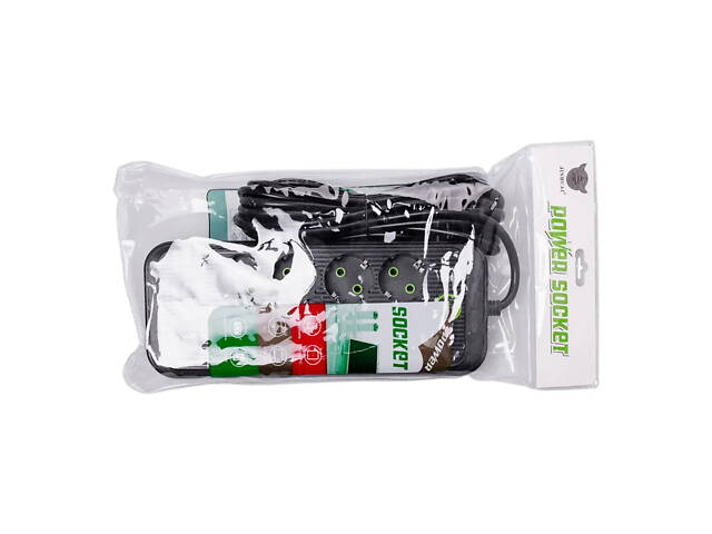 Мережевий фільтр 4.8 м подовжувач на 8 розеток з 3 USB 1 Type-C та кнопкою відключення F20U Білий HP-5-30 - Фото 7