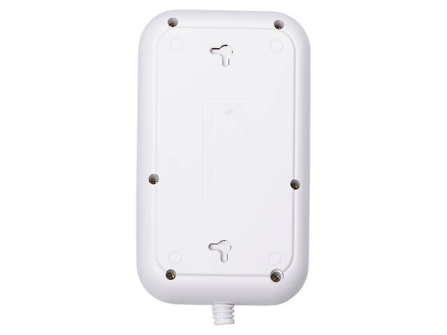 Мережевий фільтр кабель 2,7 м подовжувач F16 на 3 розетки 4 usb 2 type-c та кнопкою відключення Білий HP-5-19 - Фото 6